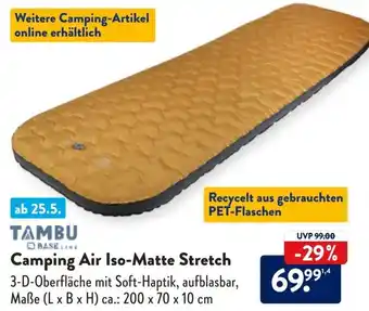 Aldi Süd TAMBU BASE LINE Camping Air Iso-Matte Stretch Angebot