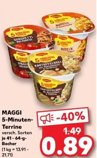 Kaufland MAGGI 5-Minuten- Terrine je 41-64-g-Becher Angebot