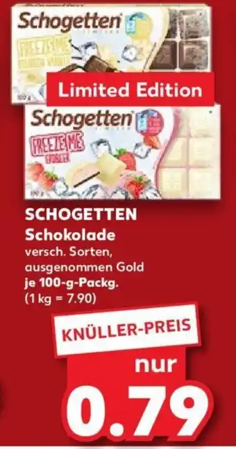 Kaufland SCHOGETTEN Schokolade je 100-g-Packg. Angebot