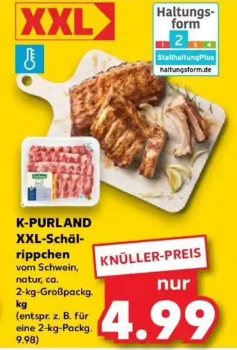 Kaufland K-PURLAND XXL-Schäl-rippchen ca. 2-kg-Großpackg. Angebot