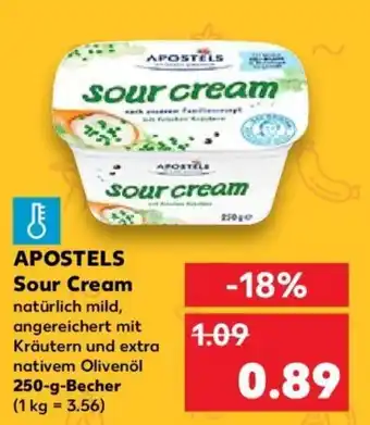 Kaufland APOSTELS Sour Cream 250 g Becher Angebot