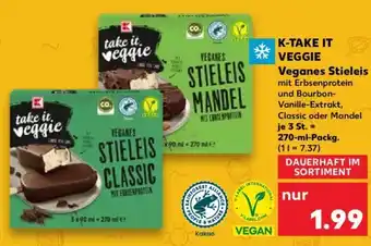 Kaufland K-TAKE IT VEGGIE Veganes Stieleis 270-ml-Packg. Angebot