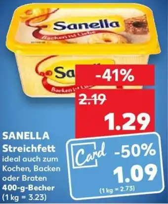 Kaufland SANELLA Streichfett 400 g Becher Angebot