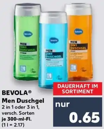 Kaufland BEVOLAⓇ Men Duschgel  300-ml-FI. Angebot