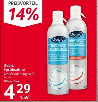 Selgros Debic Sprühsahne 700 ml Angebot