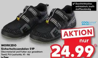 Kaufland WORK2DO Sicherheitssandalen S1P Angebot