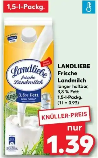 Kaufland LANDLIEBE Frische Landmilch 1,5-L-Packg. Angebot