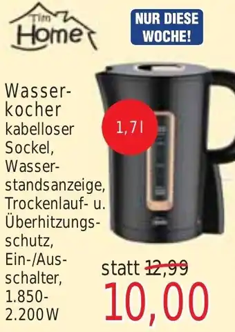 Wiglo Wunderland Tim Home Wasserkocher 1,7 L Angebot