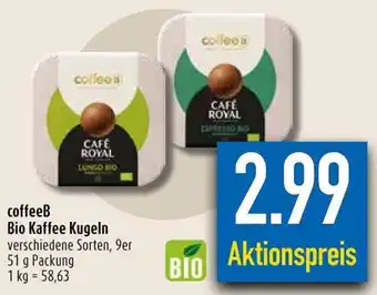 diska coffeeB Bio Kaffee Kugeln 51 g Packung Angebot