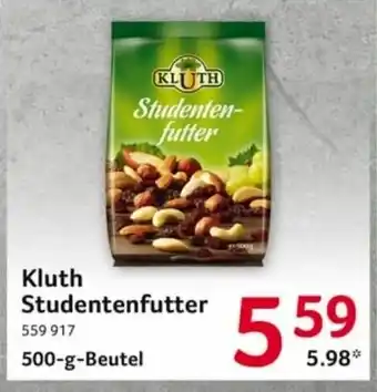 Selgros Kluth Studentenfutter 500g Beutel Angebot