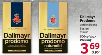 Selgros Dallmayr Prodomo 500g Angebot