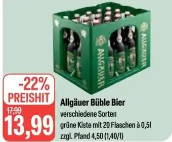 Feneberg Allgäuer Büble Bier 20*500ml Angebot