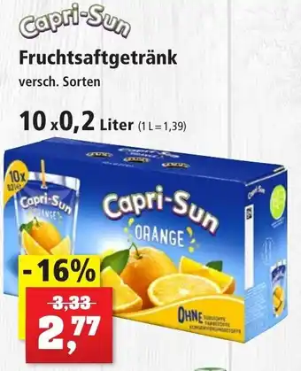 Thomas Philipps Capri-Sun Fruchtsaftgetränk 10x0,2 Liter Angebot