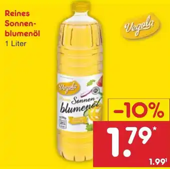 Netto Marken-Discount Vegola Reines Sonnenblumenöl 1 Liter Angebot