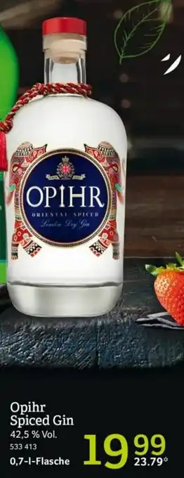 Selgros Opihr Spiced Gin 0,7L Angebot