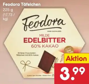 Netto Marken-Discount Feodora Täfelchen 225 g Angebot