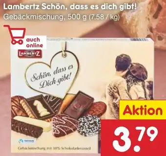 Netto Marken-Discount Lambertz Schön, dass es dich gibt! Gebäckmischung, 500 g Angebot