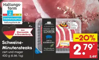 Netto Marken-Discount Schweine-Minutensteaks 400 g Angebot