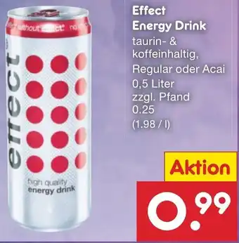 Netto Marken-Discount Effect Energy Drink 0,5 Liter Angebot