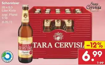 Netto Marken-Discount Stara Cervisia Schankbier 20 x 0,5 Liter Kiste Angebot
