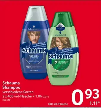 Selgros Schauma Shampoo 2x400 ml Angebot