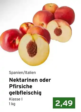 CAP Markt Nektarinen oder Pfirsiche gelbfleischig 1kg Angebot