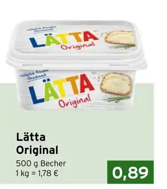 CAP Markt Lätta Original 500g Becher Angebot