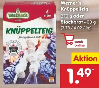 Netto Marken-Discount Werner's Knüppelteig 370 g oder Stockbrot 400 g Angebot