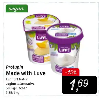 KONSUM Prolupin Made with Luve 500g Becher Angebot