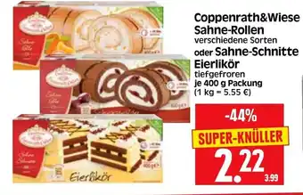 Edeka Herkules Coppenrath&Wiese Sahne-Rollen oder Sahne-Schnitte Eierlikör 400g Angebot