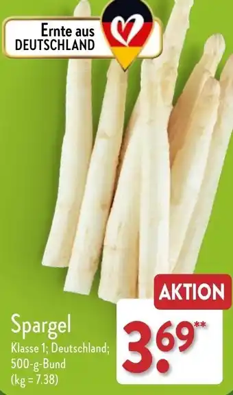 Aldi Nord Spargel 500 g Bund Angebot