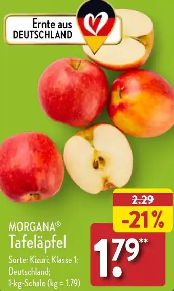 Aldi Nord MORGANA Tafeläpfel 1-kg-Schale Angebot