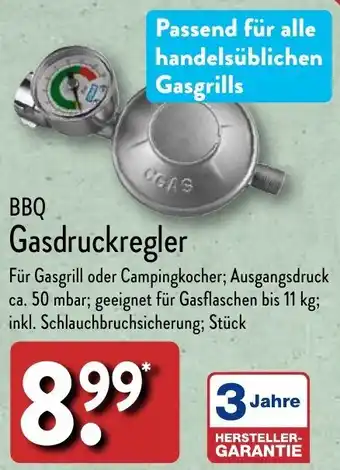 Aldi Nord BBQ Gasdruckregler Angebot