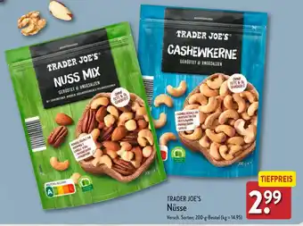 Aldi Nord TRADER JOE'S Nüsse 200 g Beutel Angebot