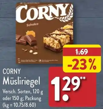 Aldi Nord CORNY Müsliriegel 120 g oder 150 g Angebot