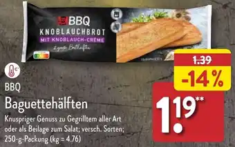 Aldi Nord BBQ Baguettehälften 250 g Packung Angebot