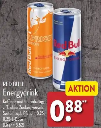 Aldi Nord RED BULL Energydrink 0,25 L Dose Angebot