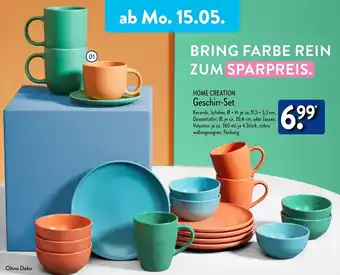 Aldi Nord HOME CREATION Geschirr-Set Angebot