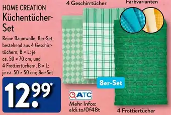 Aldi Nord HOME CREATION Küchentücher-Set Angebot