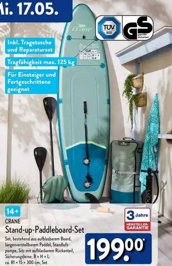 Aldi Nord CRANE Stand-up-Paddleboard-Set Angebot