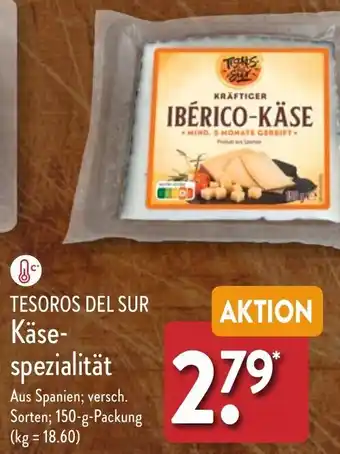 Aldi Nord TESOROS DEL SUR Käsespezialität 150 g Packung Angebot