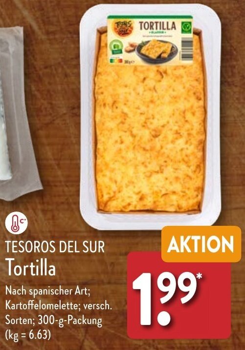 TESOROS DEL SUR Tortilla 300 g Packung Angebot bei Aldi Nord