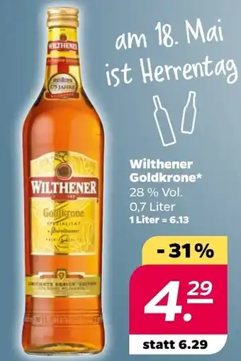 NETTO Wilthener Goldkrone 0,7 Liter Angebot