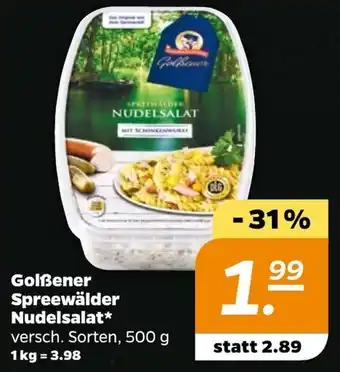 NETTO Golßener Spreewälder Nudelsalat 500 g Angebot