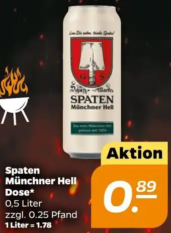 NETTO Spaten Münchner Hell Dose* 0,5 Liter Angebot