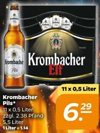 NETTO Krombacher Pils* 11 x 0,5 Liter Angebot