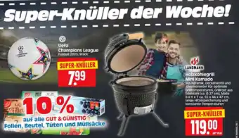 Edeka Herkules LANDMANN Holzkohlegrill Mini Kamado Angebot