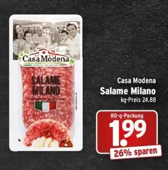 Wasgau Casa Modena Salame Milano 80g Angebot