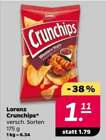 NETTO Lorenz Crunchips*175 g 1 kg Angebot