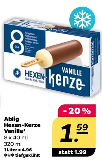 NETTO Ablig Hexen-Kerze Vanille* 8 x 40 ml Angebot